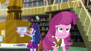 Clueless Twilight and frustrated Cheerilee EG.png