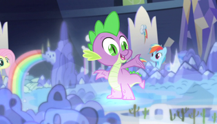 Spike "it's got all of Equestria!" S5E1.png
