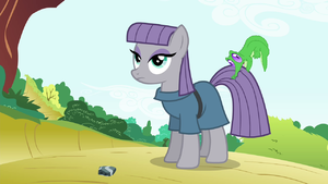 Maud Pie with Gummy biting on her tail S4E18.png