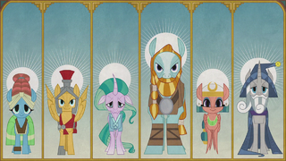 Illustrations of the Pillars of Old Equestria S7E25.png