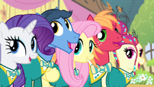Fluttershy and Ponytones "got the music" 2 S4E14.png