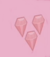 三枚粉红色的宝石