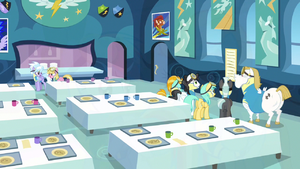 Everypony checking the list S3E7.png