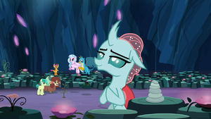 Ocellus in a meditation pose S9E3.png