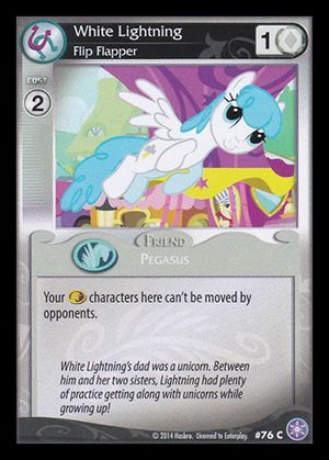 White Lightning, Flip Flapper card MLP CCG.jpg