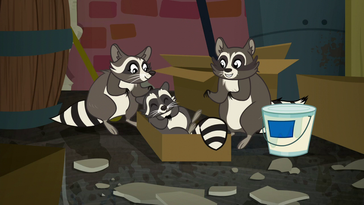 文件:Happy family of raccoons S6E9.png - 小马中文维基 | MLP中文维基 | 我的小马驹：友谊就是魔法 ...