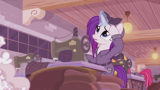 Rarity helping with the war effort S5E25.png