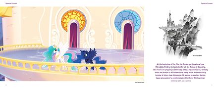 The Art of MLP The Movie page 30-31 - Canterlot Castle balcony.jpg