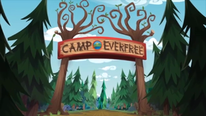 Legend of Everfree background asset - Camp Everfree entrance.png
