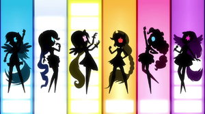 Row of Mane Six silhouettes EG2.png