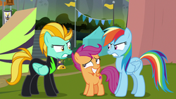 Rainbow vs. Lightning; Scootaloo in the middle S8E20.png