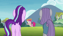 Maud and Starlight looking at Pinkie S7E4.png