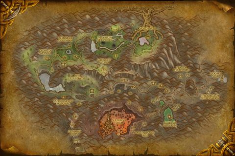 魔兽世界暮色森林地图图片